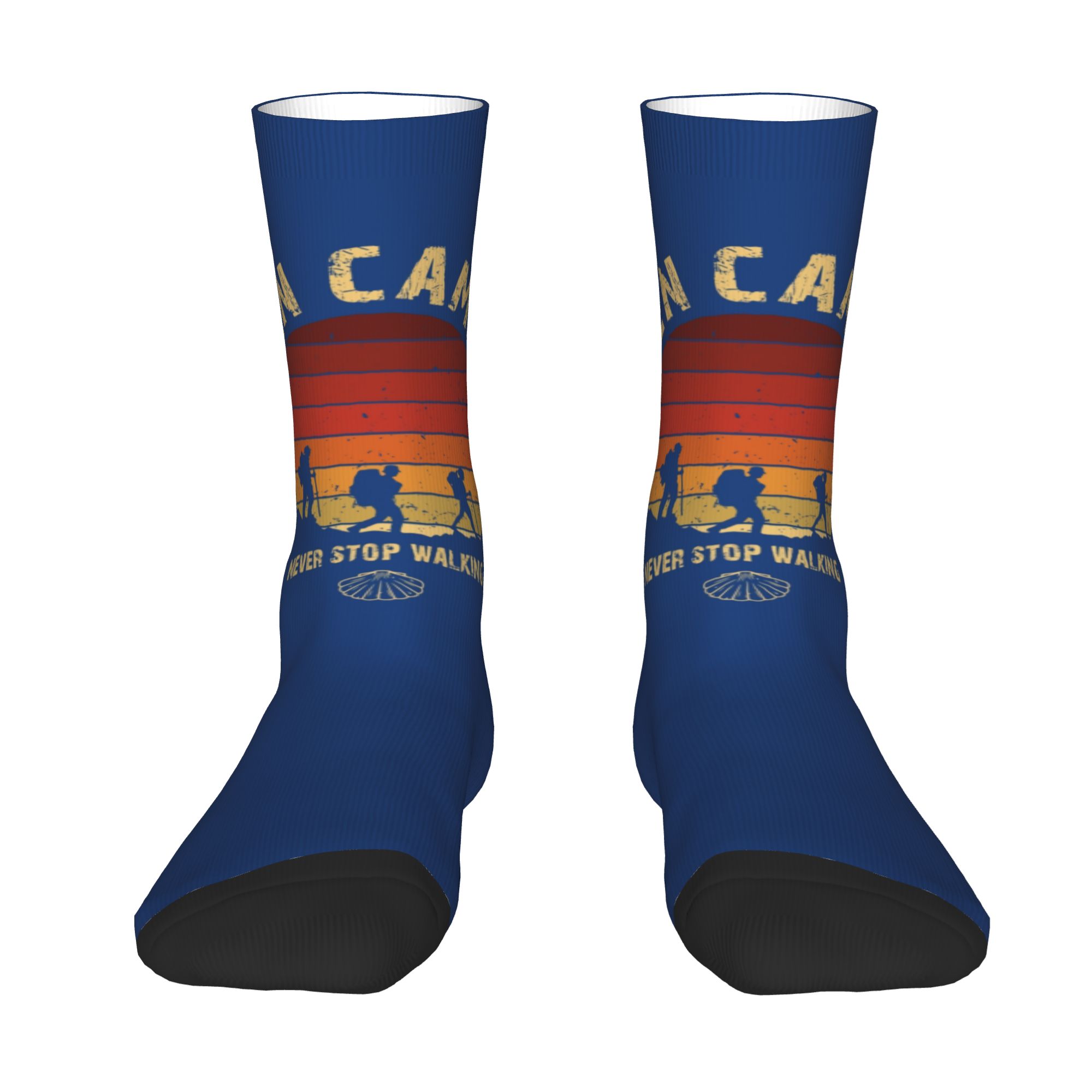 Custom Hiking the Camino de Sa - đánh giá và giá Dress Sock Men