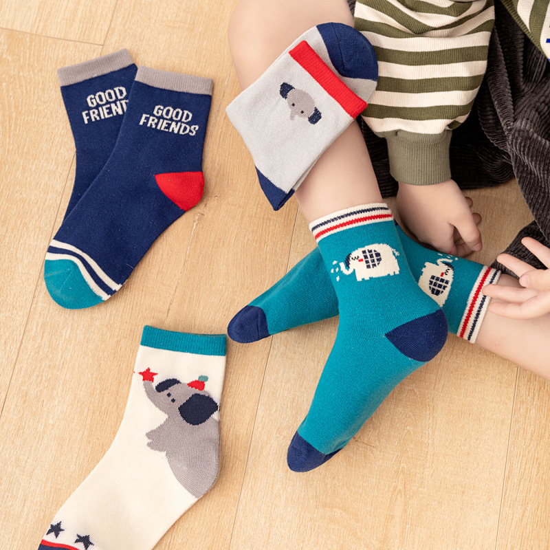 5‑Pack Kids Boys Socks Cartoon - đánh giá và giá Cotton Crew Sock Pack