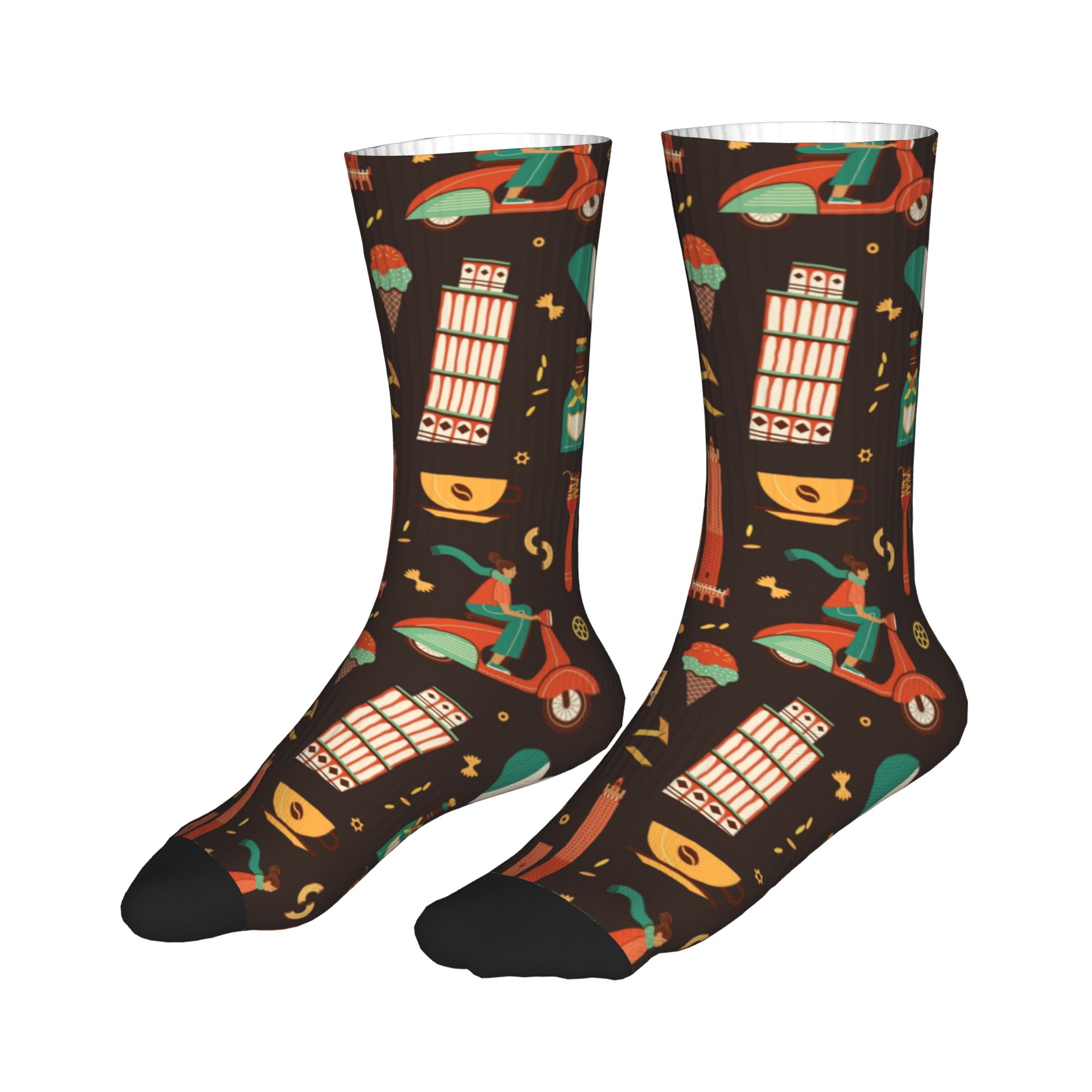 Italy Travel Italian Food Land - đánh giá và giá Dress Sock Men