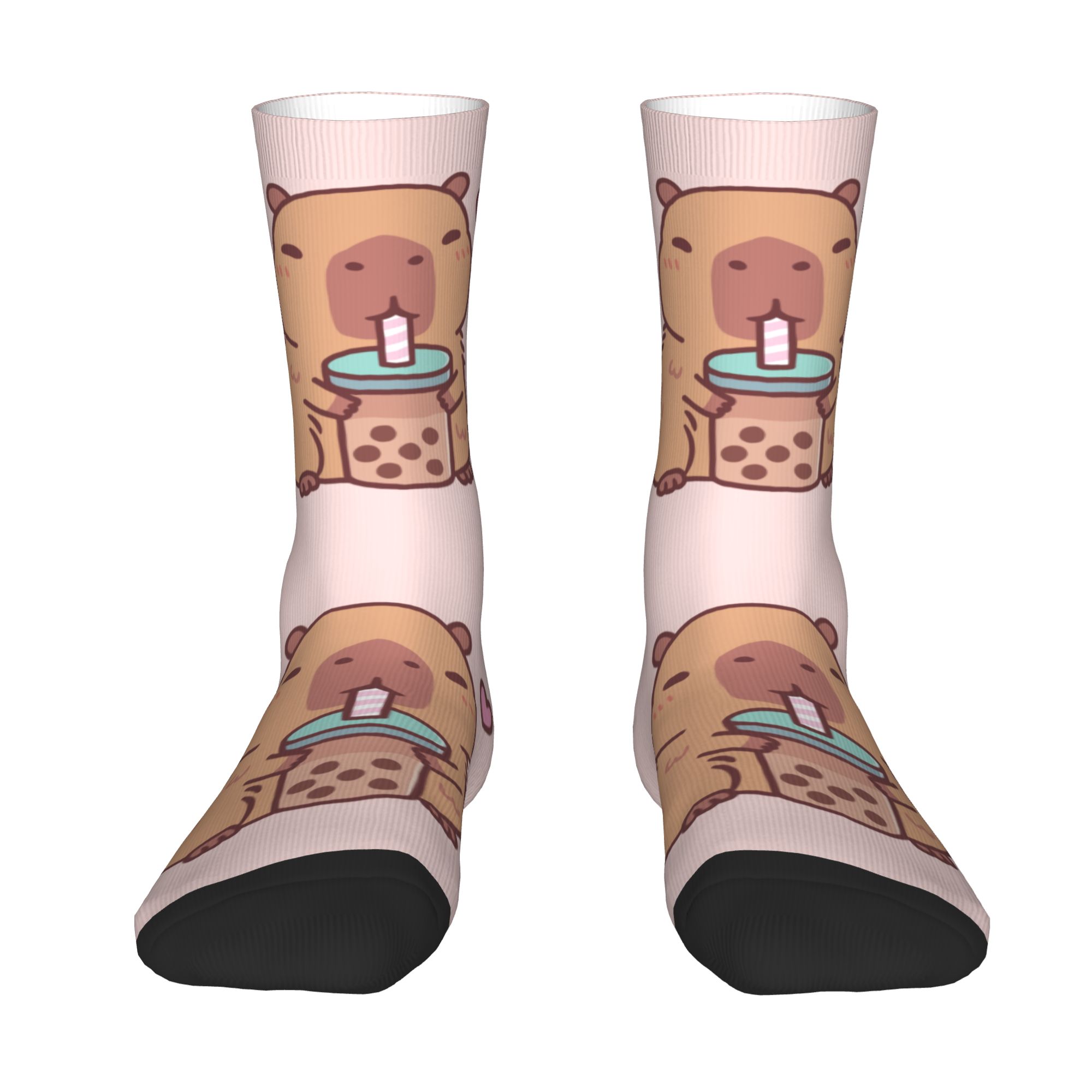 Custom Cute Capybara Loves Dri - đánh giá và giá Dress Sock Men